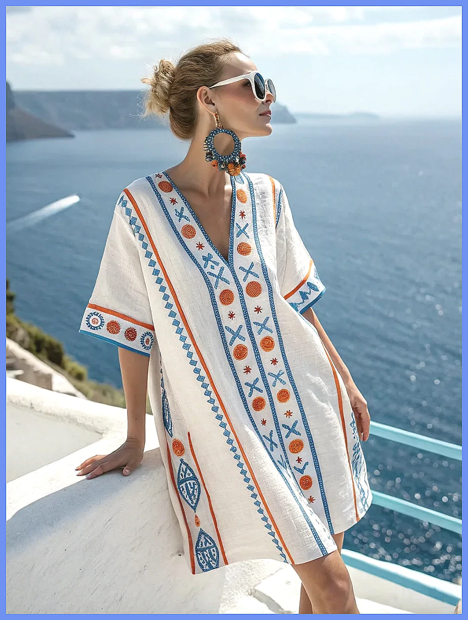 Floral Summer Dress - Zomerjurk voor dames 2025, V-hals, bloemenprint,