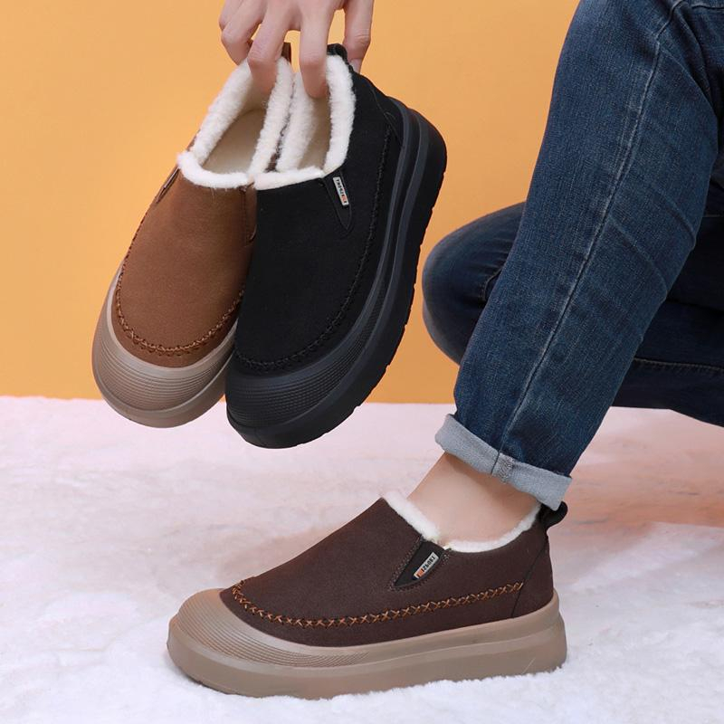 Women Fashion Online - Dames Nieuwe Fleece Gevoerde Platform Schoenen