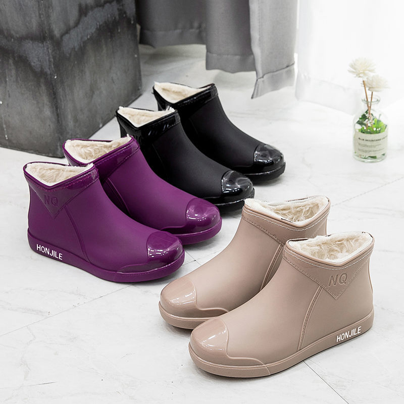 Women Fashion Online - Nieuwe rubberen regenlaarzen damesmode galosjes paars
