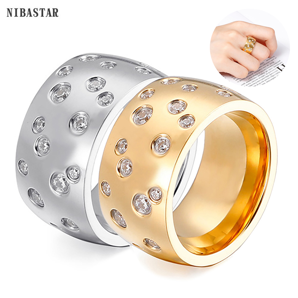 Women'S Fashion Retailers - NIBASTAR Eenvoudige roestvrijstalen dames 10 mm