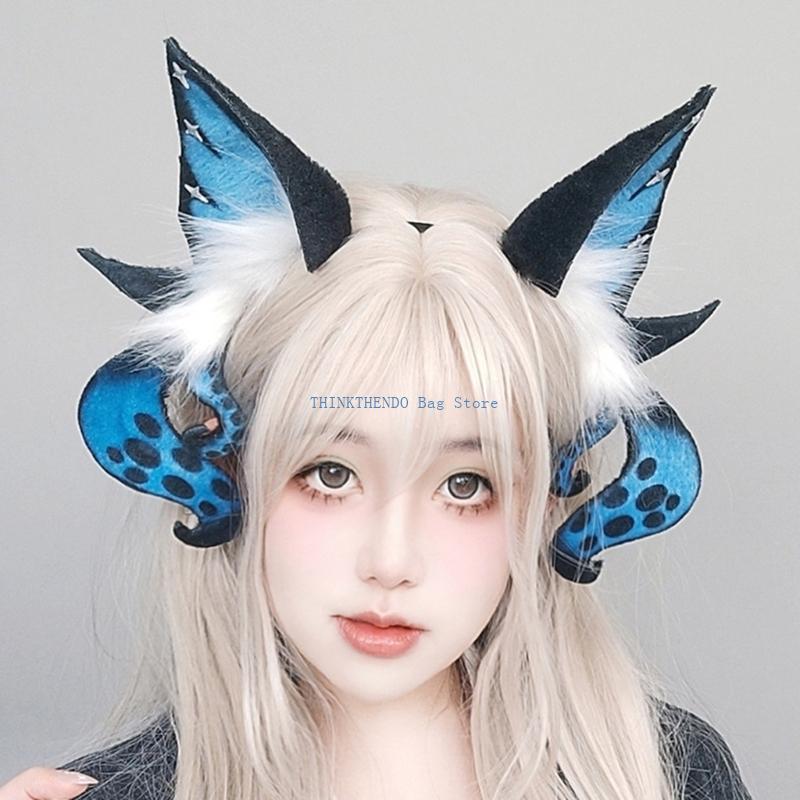 Women Fashion Fun - 340D Cthulhu Demonische Cosplay Oren Hoofdtooi