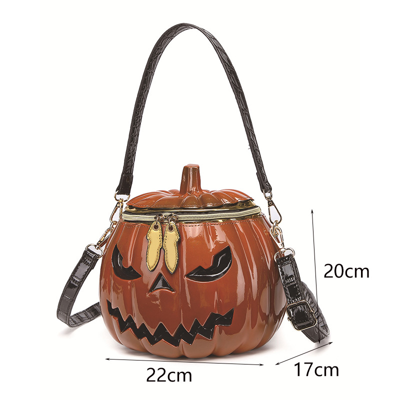Women Fashion Fun - Nieuwe Halloween-schoudertas voor dames, pompoenvormig, trendy