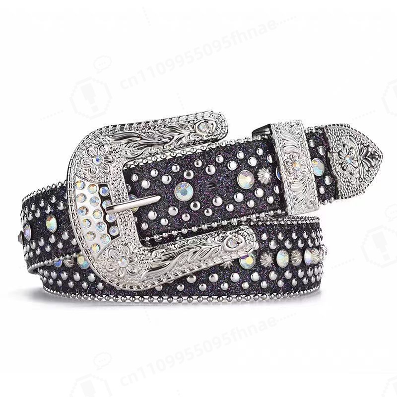 Women Fashion Jeans - Y2K-stijl strassriem voor damesmode ingelegde diamanten