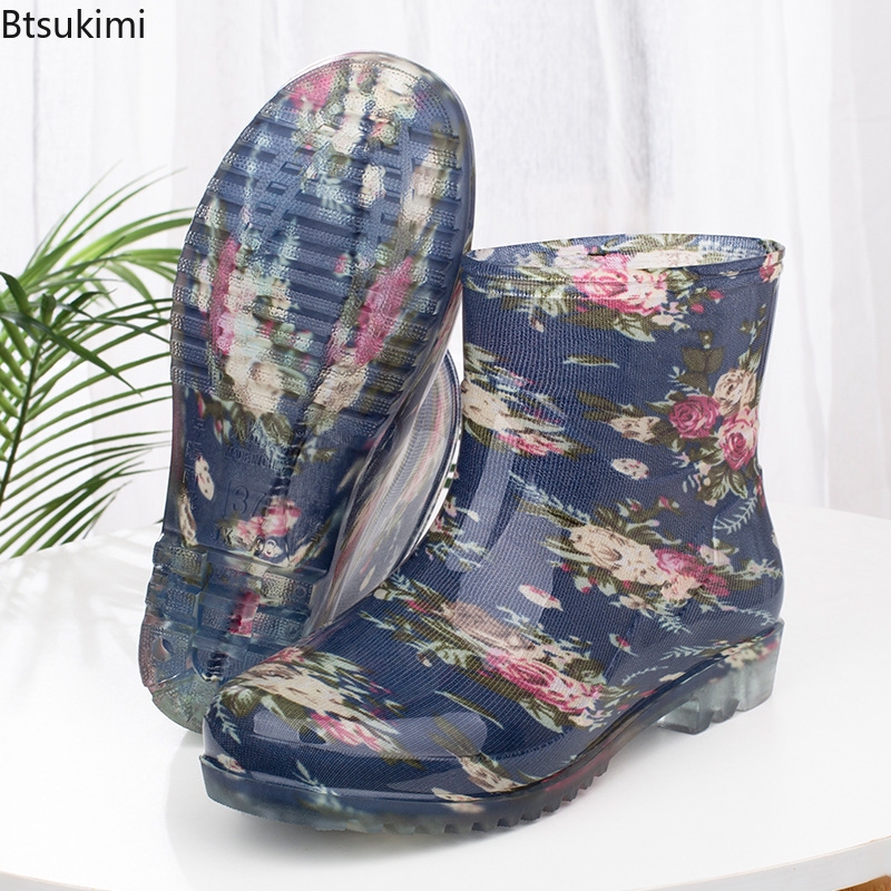 Women Fashion Online - Mode waterdichte regenlaarzen voor dames, warme