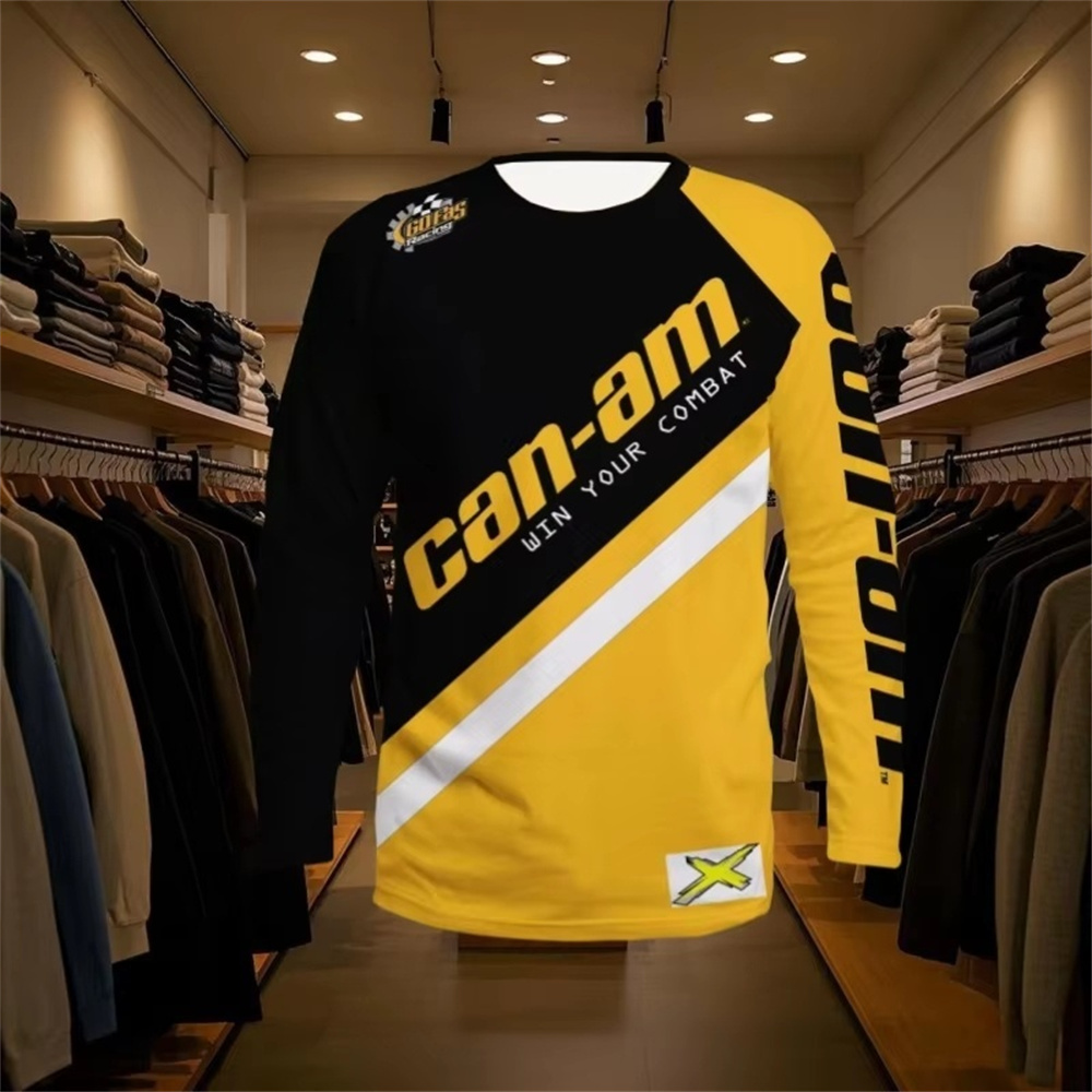 Women Fashion Styles - Motorcycle Racing T-shirt met lange mouwen
