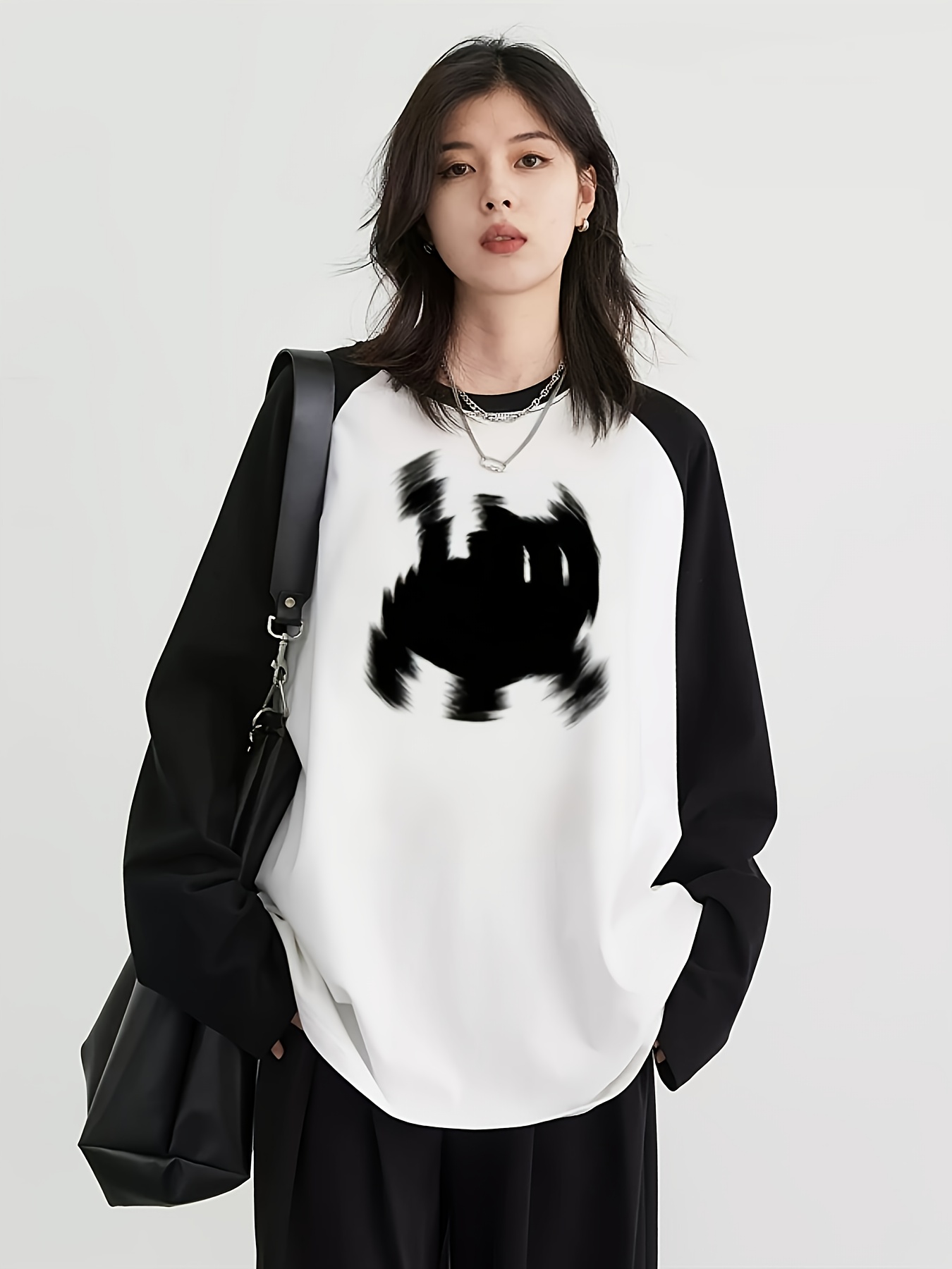 Women Fashion Styles - Y2K Dames Raglan T-shirt met lange