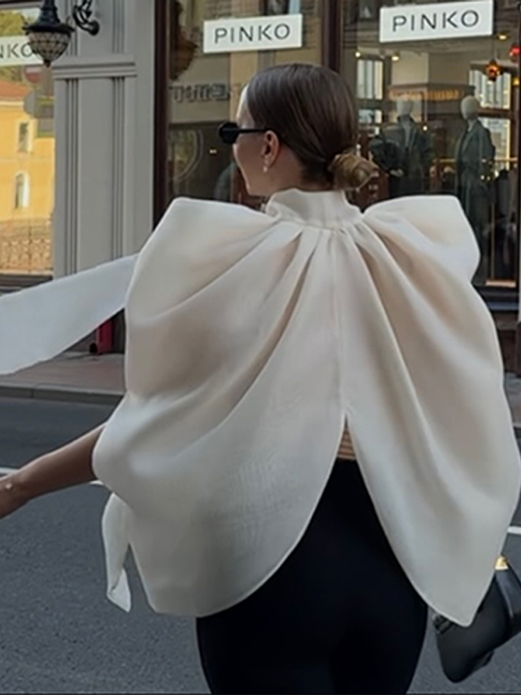 Mode Dames Top Mouwloos Strik  - Wrap Blouse Chiffon recensie en prijs