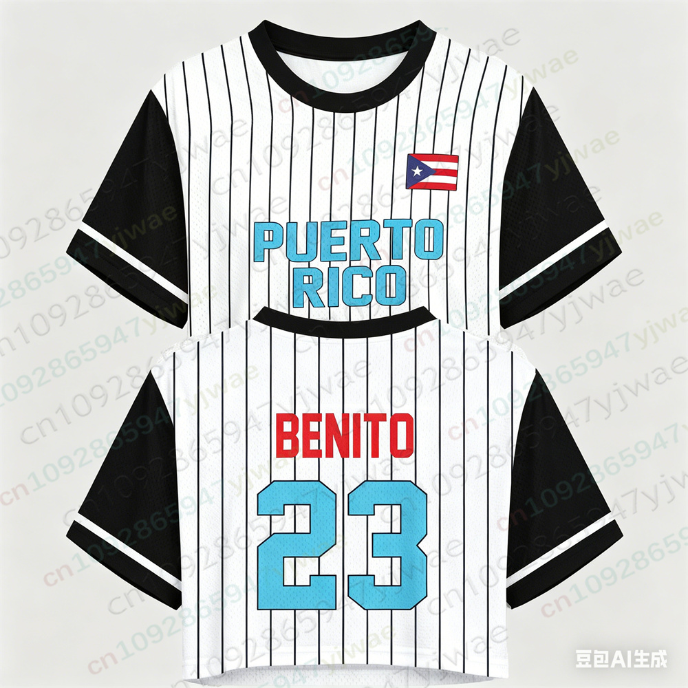 Puerto Rico Crop Top Jersey Pu - Women'S Fashion Rugby Shirt recensie en prijs
