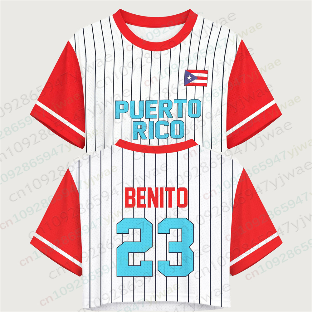 Puerto Rico Crop Top Jersey Pu - Women'S Fashion Rugby Shirt recensie en prijs