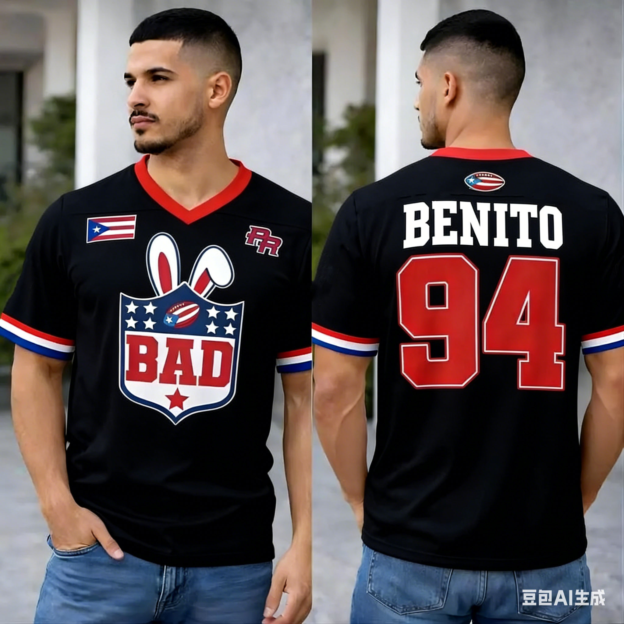 Puerto Rico Oversized Jersey P - Women'S Fashion Rugby Shirt recensie en prijs