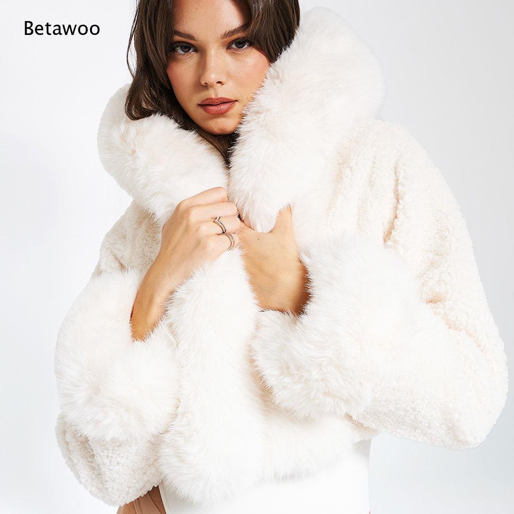 Damesjas van imitatiebont met  - Sherpa Coat Women recensie en prijs