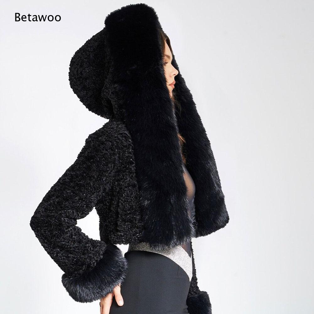 Damesjas van imitatiebont met  - Sherpa Coat Women recensie en prijs