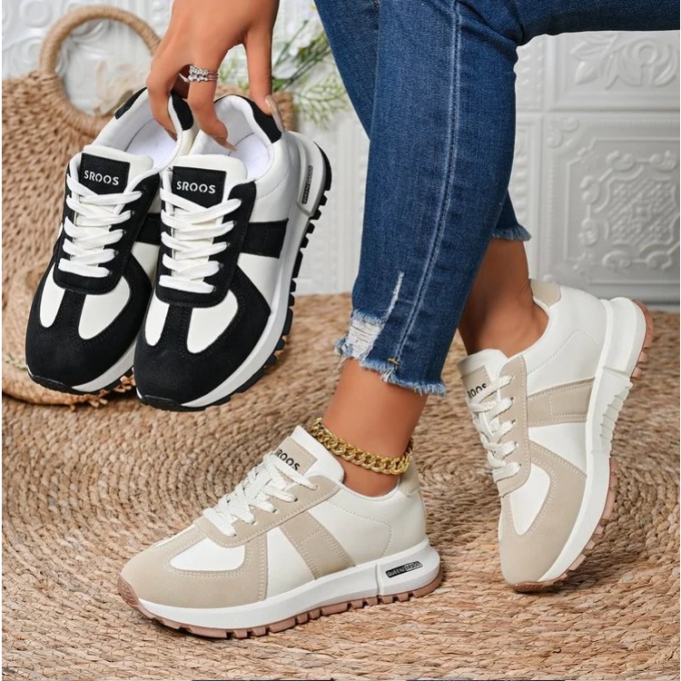 Mode gestreepte lichtgewicht d - Women'S Yellow Fashion Sneakers recensie en prijs