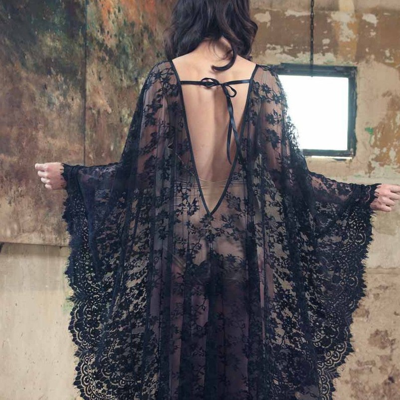 Losse kanten lange jurk voor d - Women Fashion Photoshoot recensie en prijs