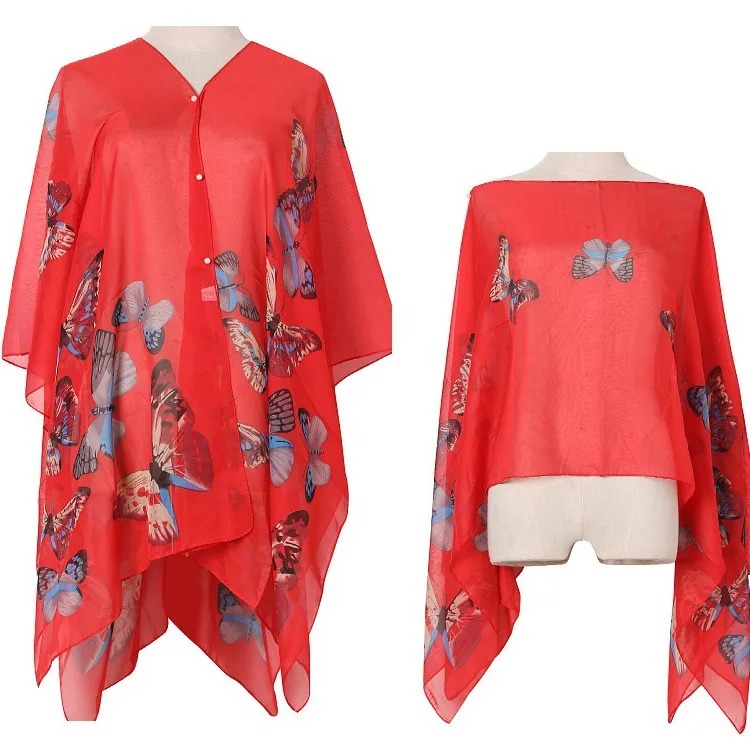 Dameszonbeschermingssjaal voor - Wrap Blouse Chiffon recensie en prijs