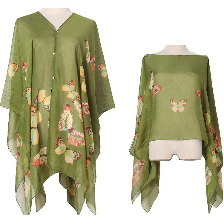 Dameszonbeschermingssjaal voor - Wrap Blouse Chiffon recensie en prijs