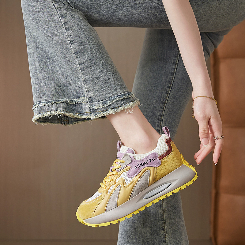 2026 Lente Zomer Mode Sneakers - Women'S Yellow Fashion Sneakers recensie en prijs