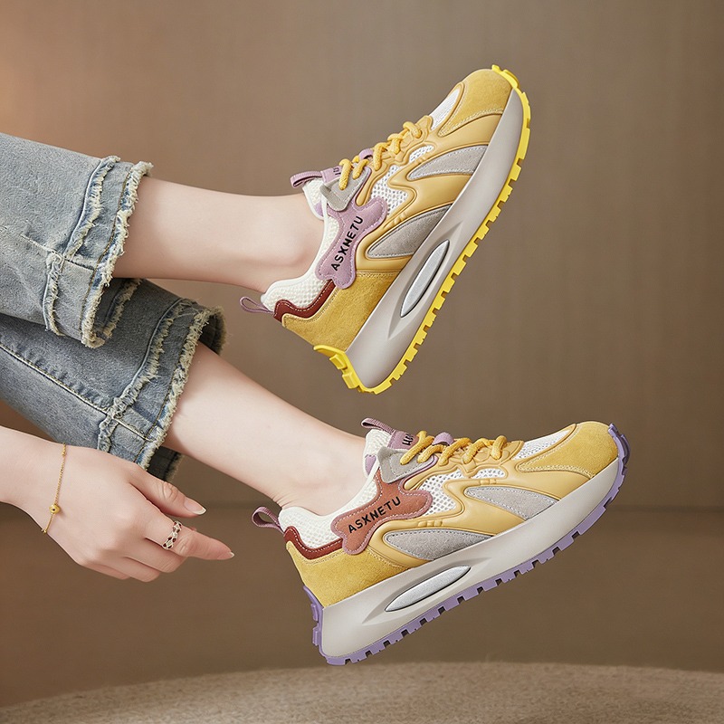 2026 Lente Zomer Mode Sneakers - Women'S Yellow Fashion Sneakers recensie en prijs