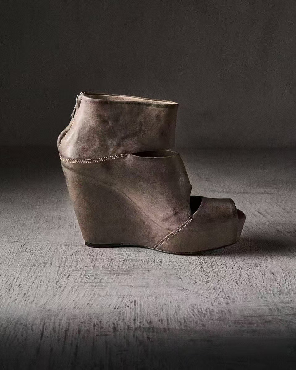 Zomer nieuwe dames vintage gri - Women'S Fashion Leather Boots recensie en prijs