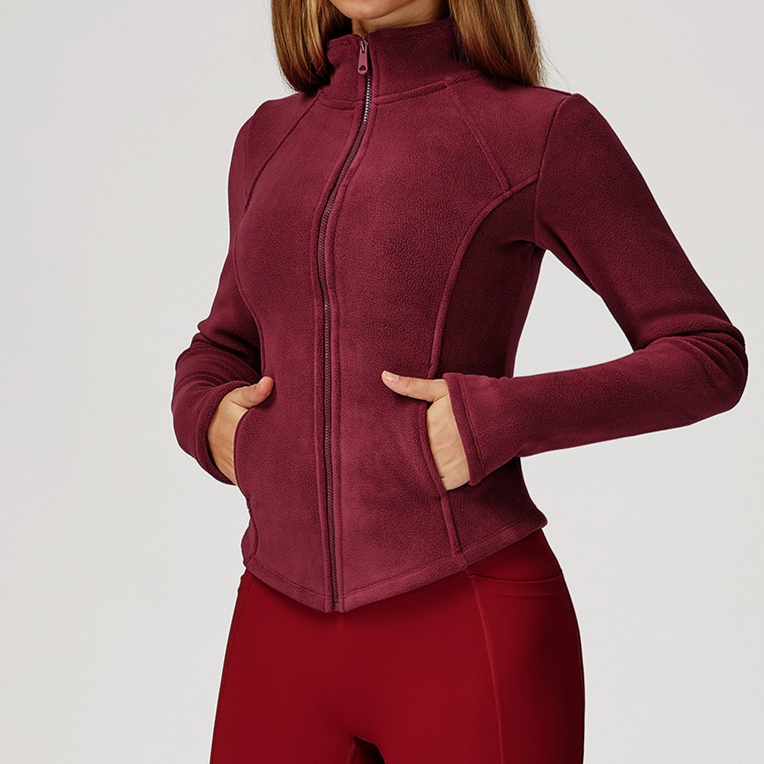 Sherpa Fleece Yoga Jas Rits Gy - Sherpa Coat Women recensie en prijs