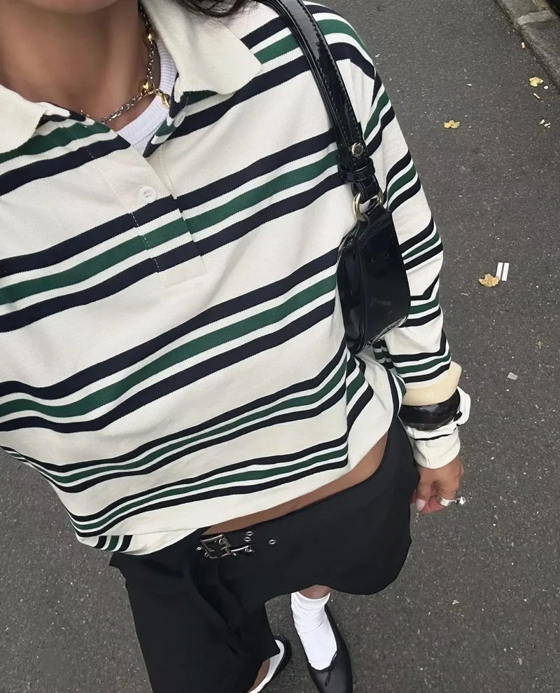 Gestreept, ontspannen rugbypol - Women'S Fashion Rugby Shirt recensie en prijs