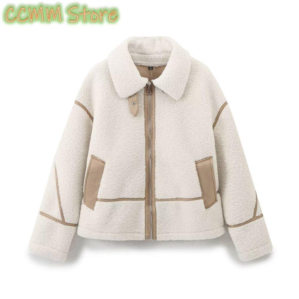 Nieuwe stijl revers rits sherp - Sherpa Coat Women recensie en prijs