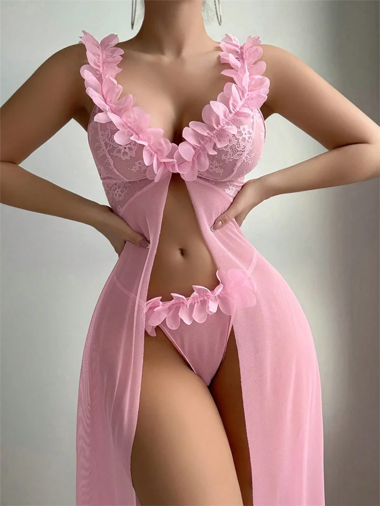 Roze bloemenkant doorzichtige  - Floral Summer Dress recensie en prijs