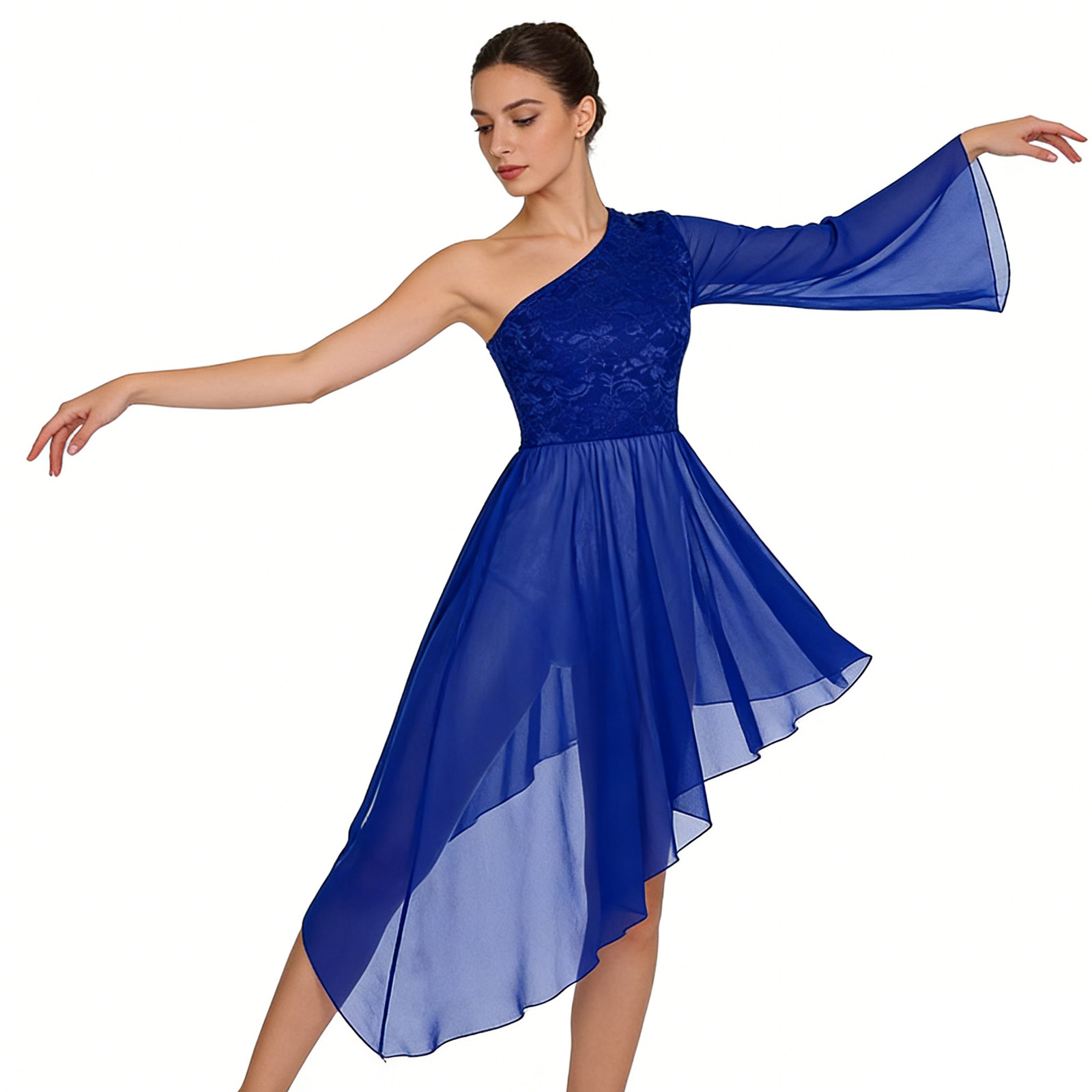 Womens liturgische lof ballet  - Wrap Blouse Chiffon recensie en prijs