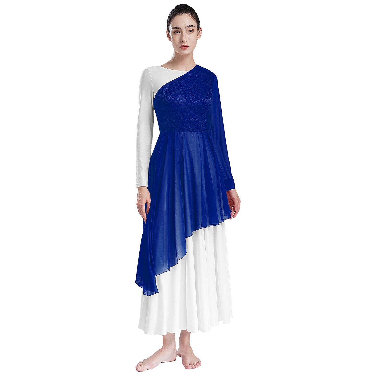 Womens liturgische lof ballet  - Wrap Blouse Chiffon recensie en prijs