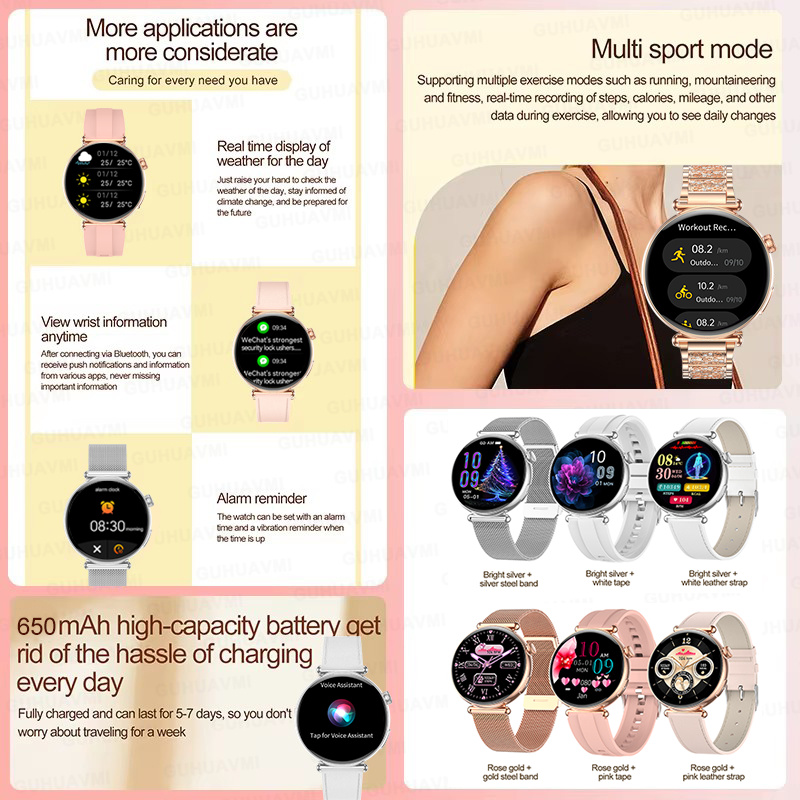 Nieuw 1,27-inch smartwatch voo - Women'S Fashion Retailers recensie en prijs