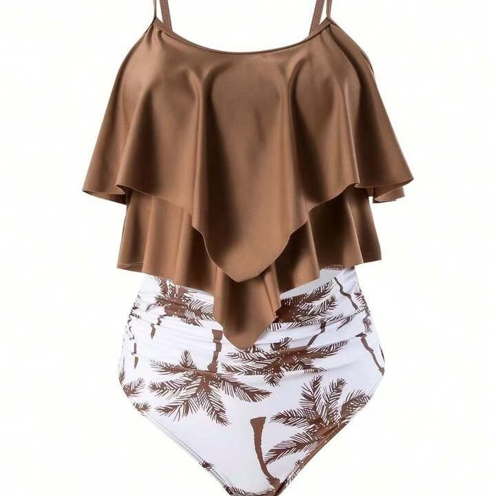 Dames bikini met ruches, hoge  - Crop Top Women recensie en prijs
