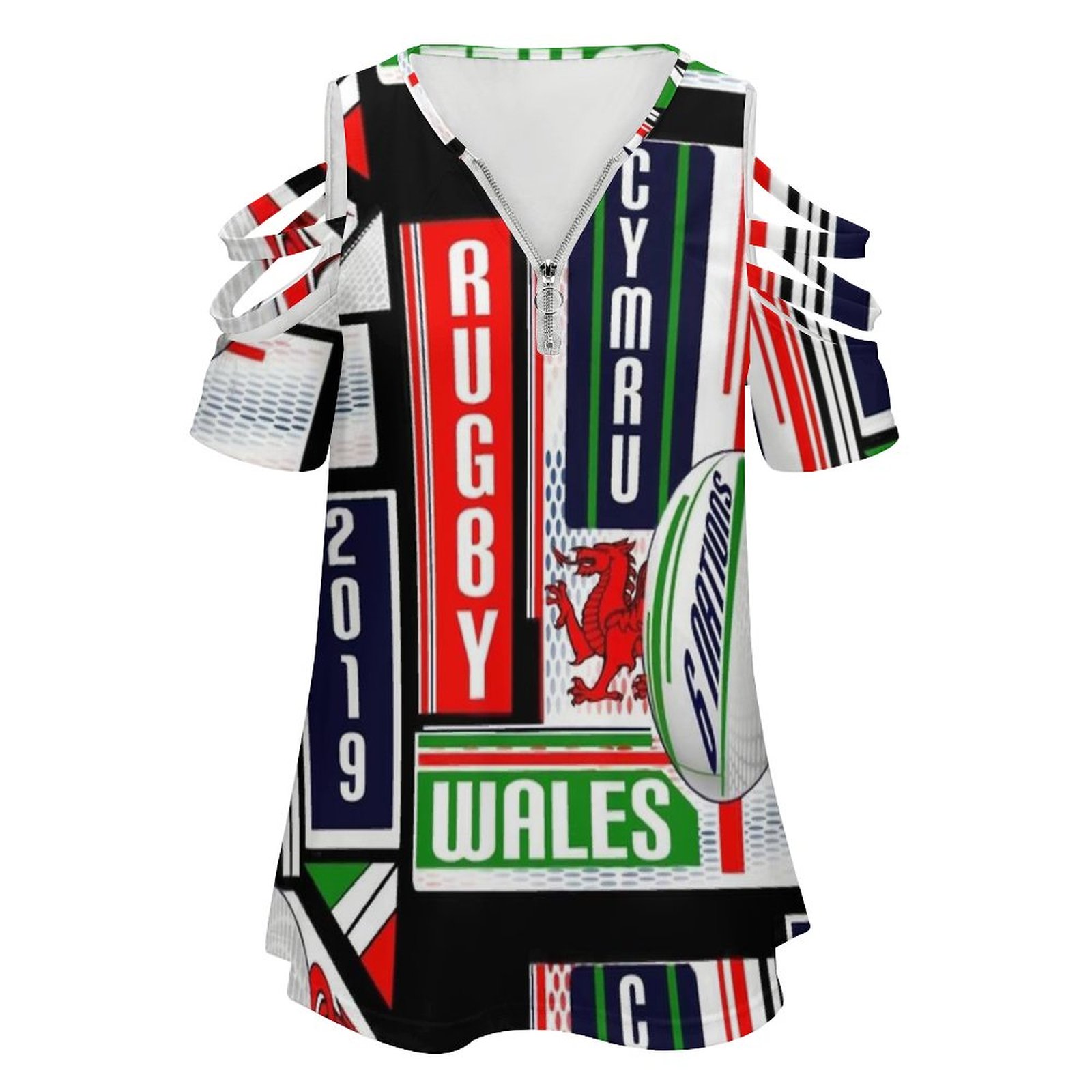Cymru Welsh Wales Rugby Team D - Women'S Fashion Rugby Shirt recensie en prijs