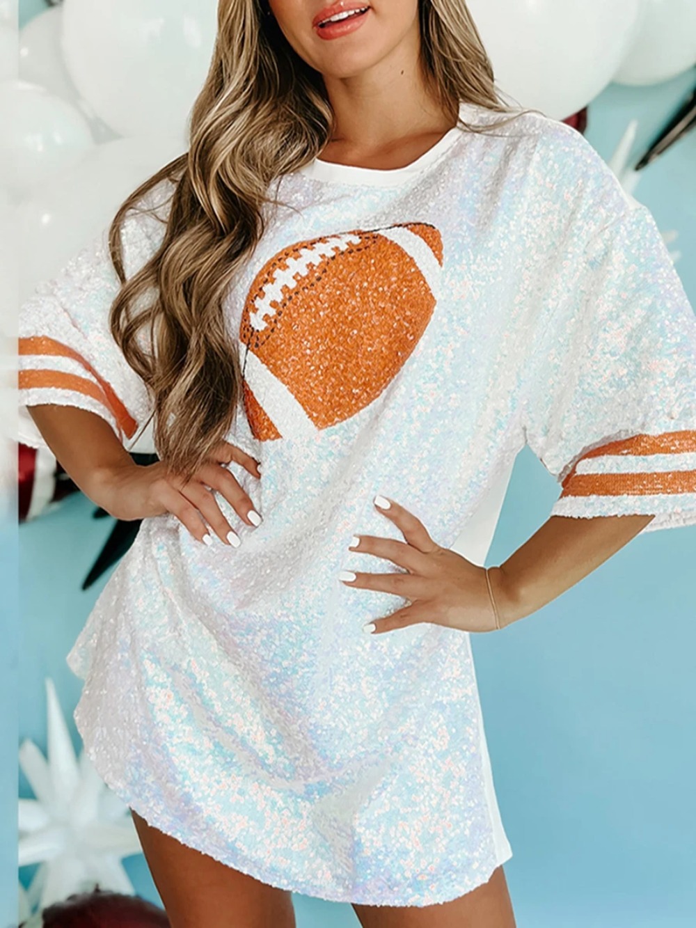 Vrouwen Lovertjes Lange T-shir - Women'S Fashion Rugby Shirt recensie en prijs