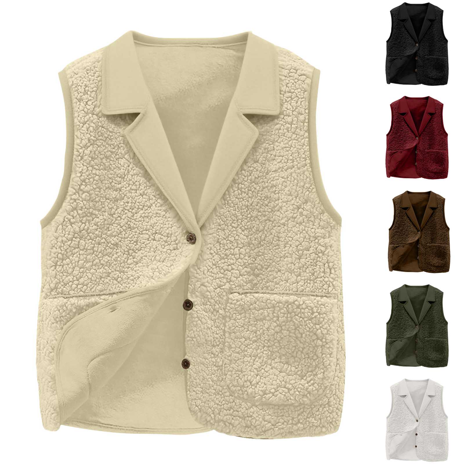 Sherpa-fleecevest voor dames,  - Sherpa Coat Women recensie en prijs