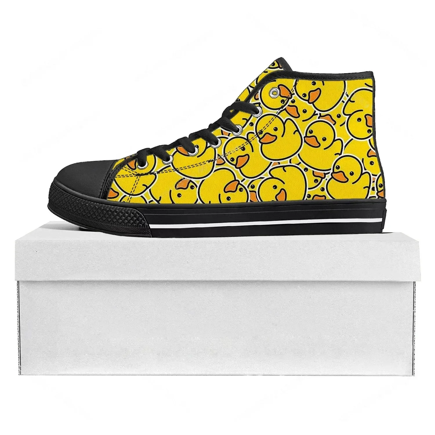 Gele eend bedrukte hoge kwalit - Women'S Yellow Fashion Sneakers recensie en prijs