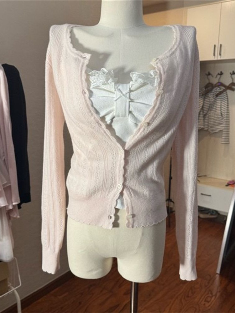 Koreaanse mode slim fit witte  - Lace Trim Cami recensie en prijs