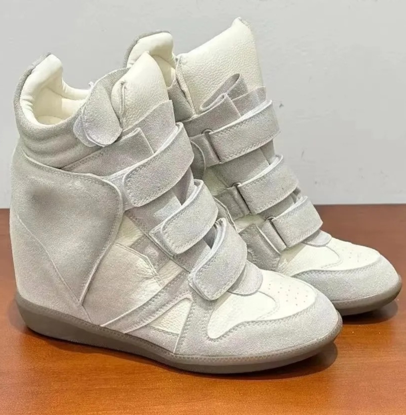 Dames Hoge sneakers met verbor - Women'S Fashion Leather Boots recensie en prijs