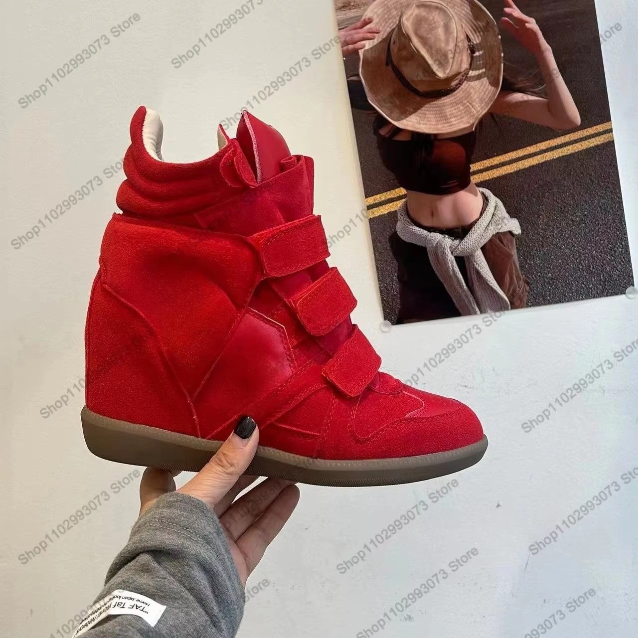 Dames Hoge sneakers met verbor - Women'S Fashion Leather Boots recensie en prijs