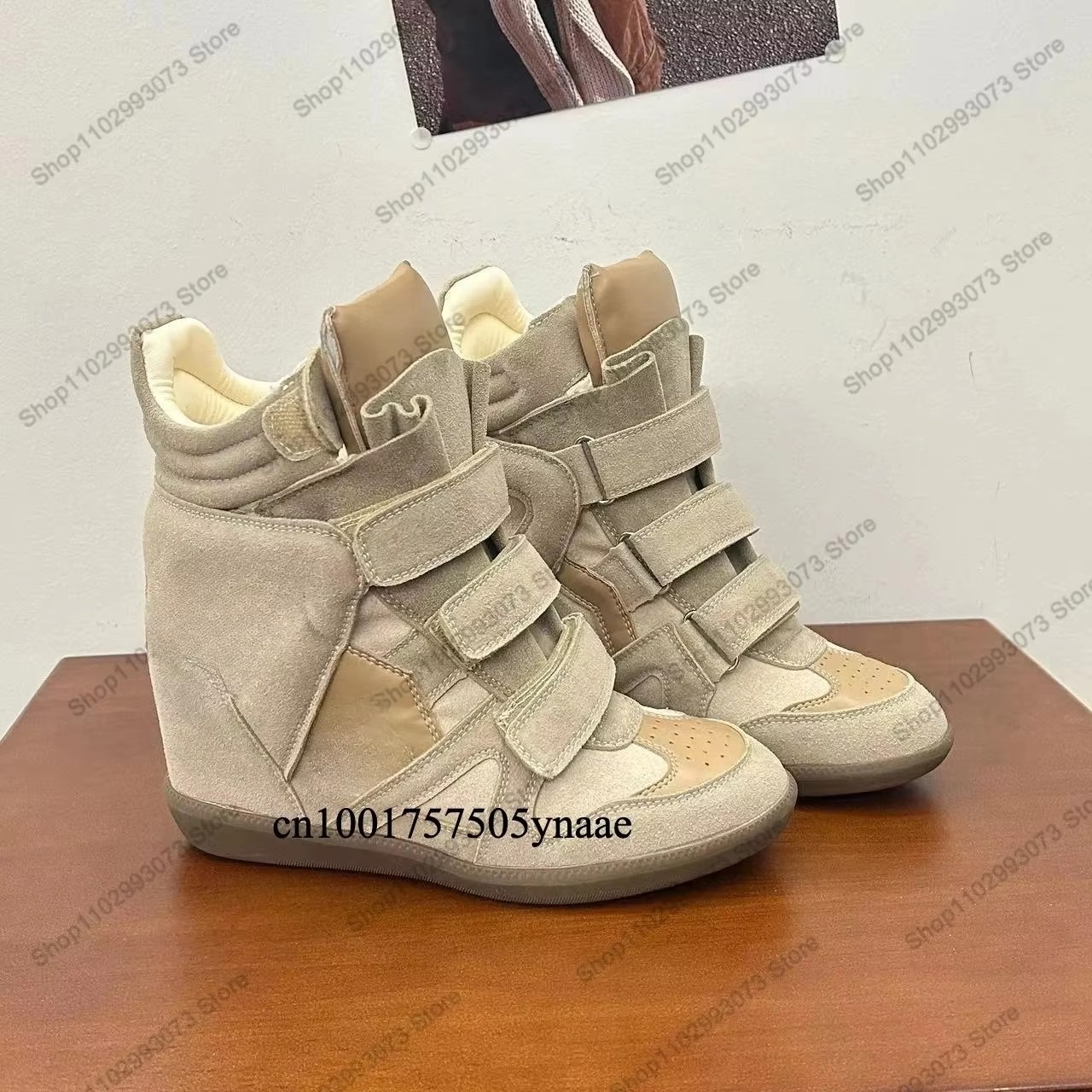 Dames Hoge sneakers met verbor - Women'S Fashion Leather Boots recensie en prijs
