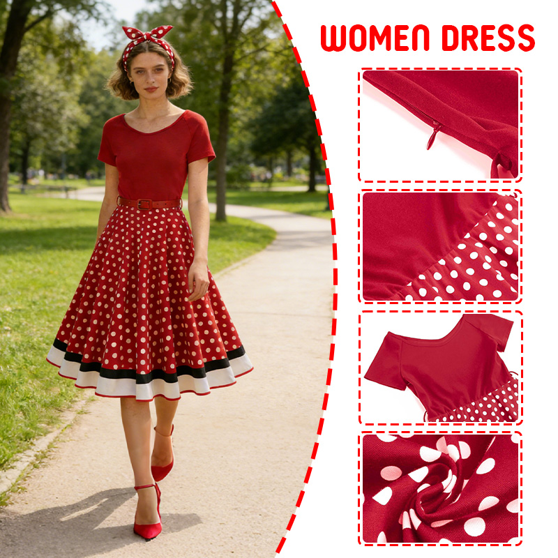 Vintage Office Lady Zomer Polk - Women'S Fashion In The 50S recensie en prijs