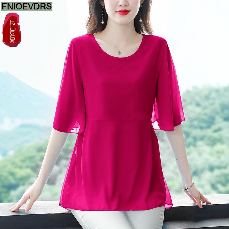 M-4XL Losse Kleding 2023 Dames - Wrap Blouse Chiffon recensie en prijs