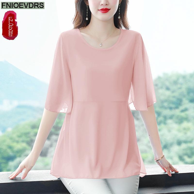 M-4XL Losse Kleding 2023 Dames - Wrap Blouse Chiffon recensie en prijs