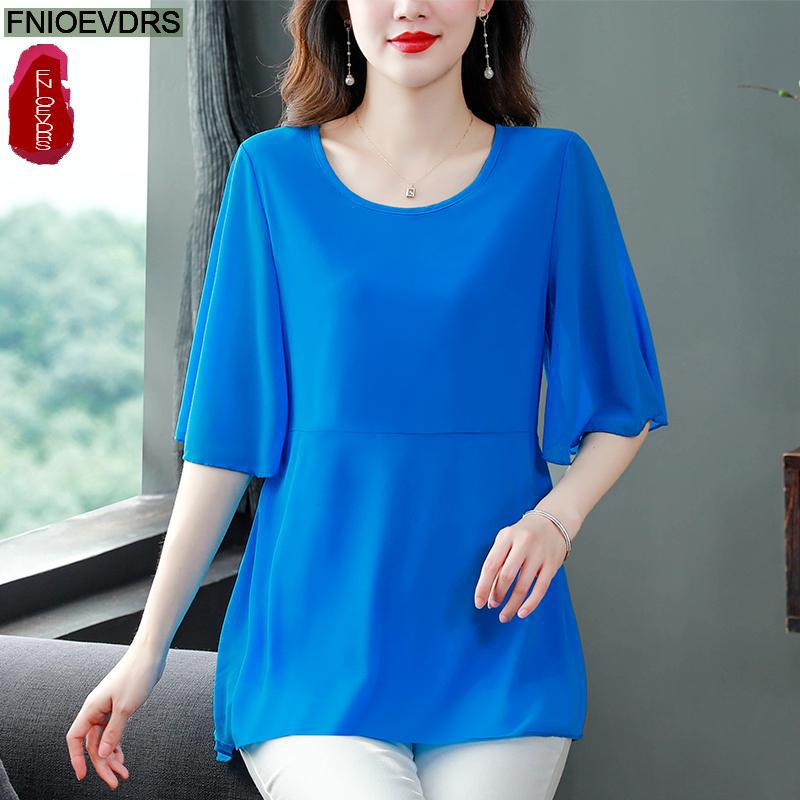M-4XL Losse Kleding 2023 Dames - Wrap Blouse Chiffon recensie en prijs