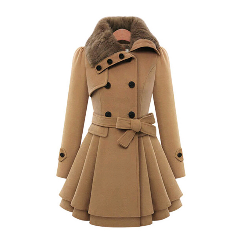 Winter slanke lange wollen she - Sherpa Coat Women recensie en prijs