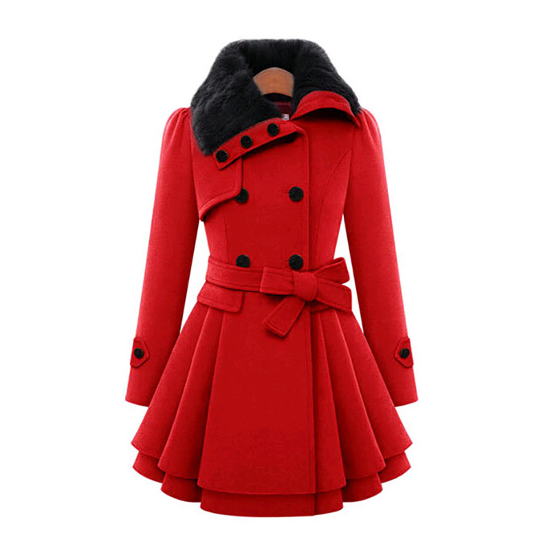 Winter slanke lange wollen she - Sherpa Coat Women recensie en prijs