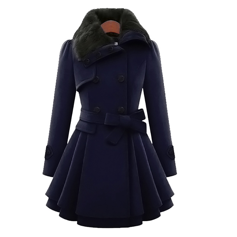 Winter slanke lange wollen she - Sherpa Coat Women recensie en prijs