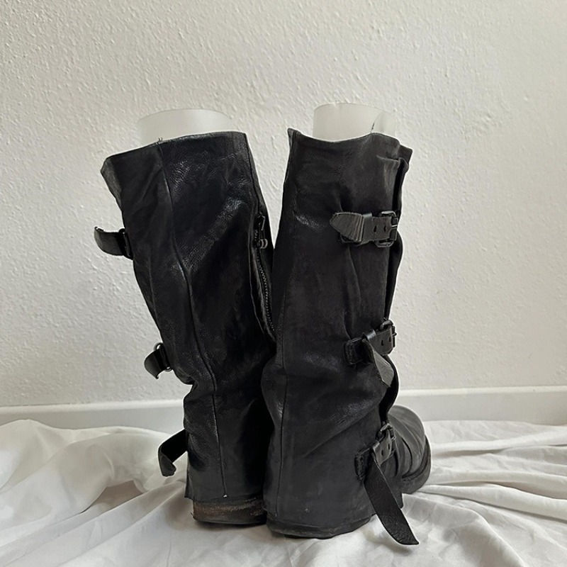 Klassieke damesschoenen Retro  - Women'S Fashion Leather Boots recensie en prijs